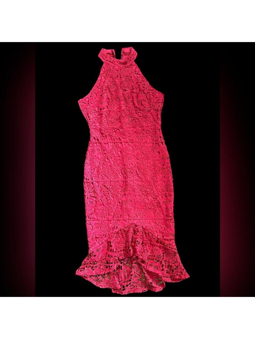 Brand Unknown | Women’s Burgundy Racer Back Hi Low Dress | Size M | NWOT | 0708
